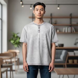 Lucky Brand Men's pink Henley Shirt Size M Short Sleeve Casual